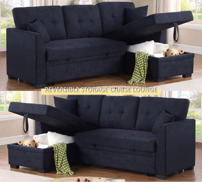 Reversible L-Shaped Sectional Sofa – Modern Apartment Couch