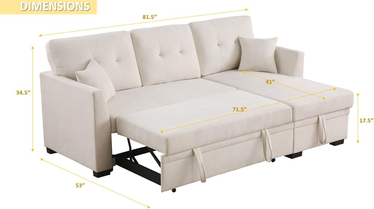 Reversible L-Shaped Sectional Sofa – Modern Apartment Couch