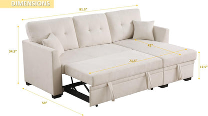 Reversible L-Shaped Sectional Sofa – Modern Apartment Couch