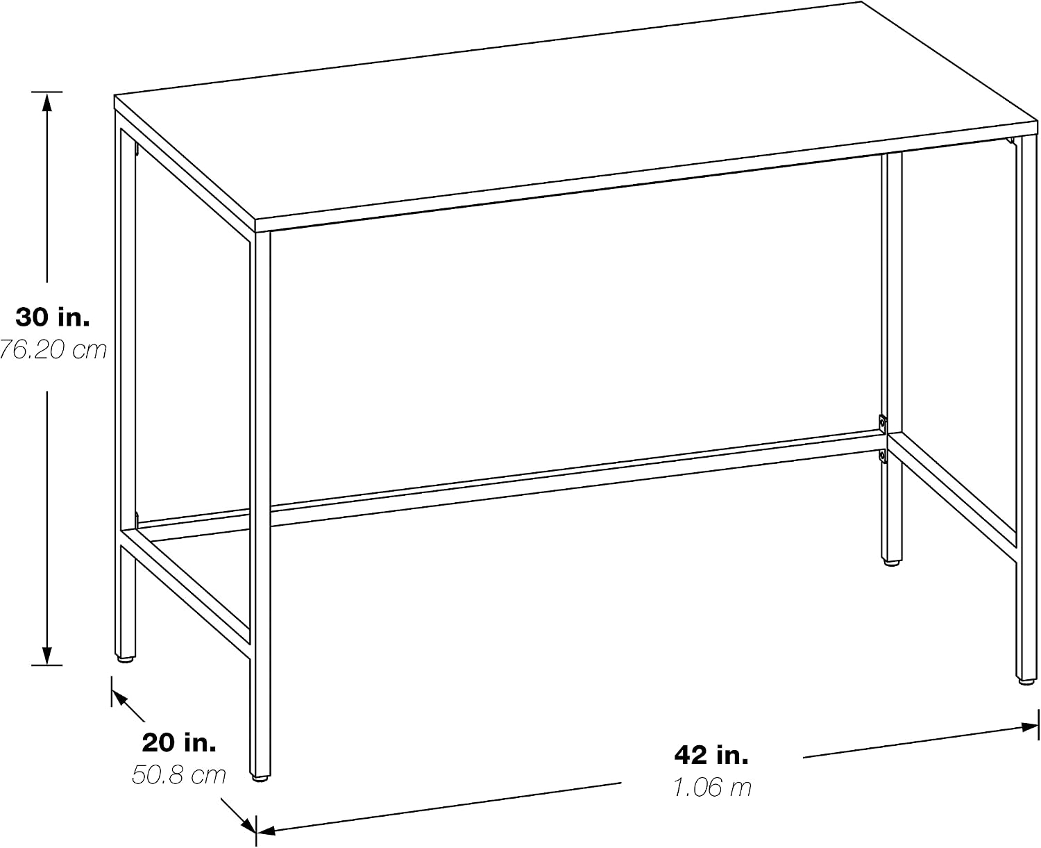 42-Inch Console Table – Modern Minimal Entryway Desk