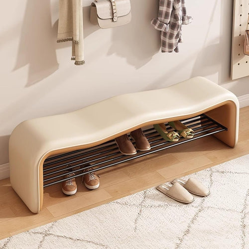 Upholstered Entryway Bench – Modern Shoe Seating Bench