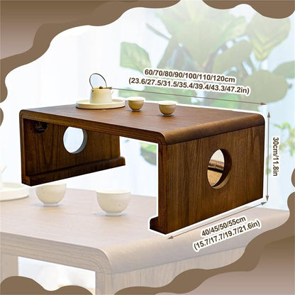 Japanese Low Folding Table – Minimal Meditation Breakfast Desk