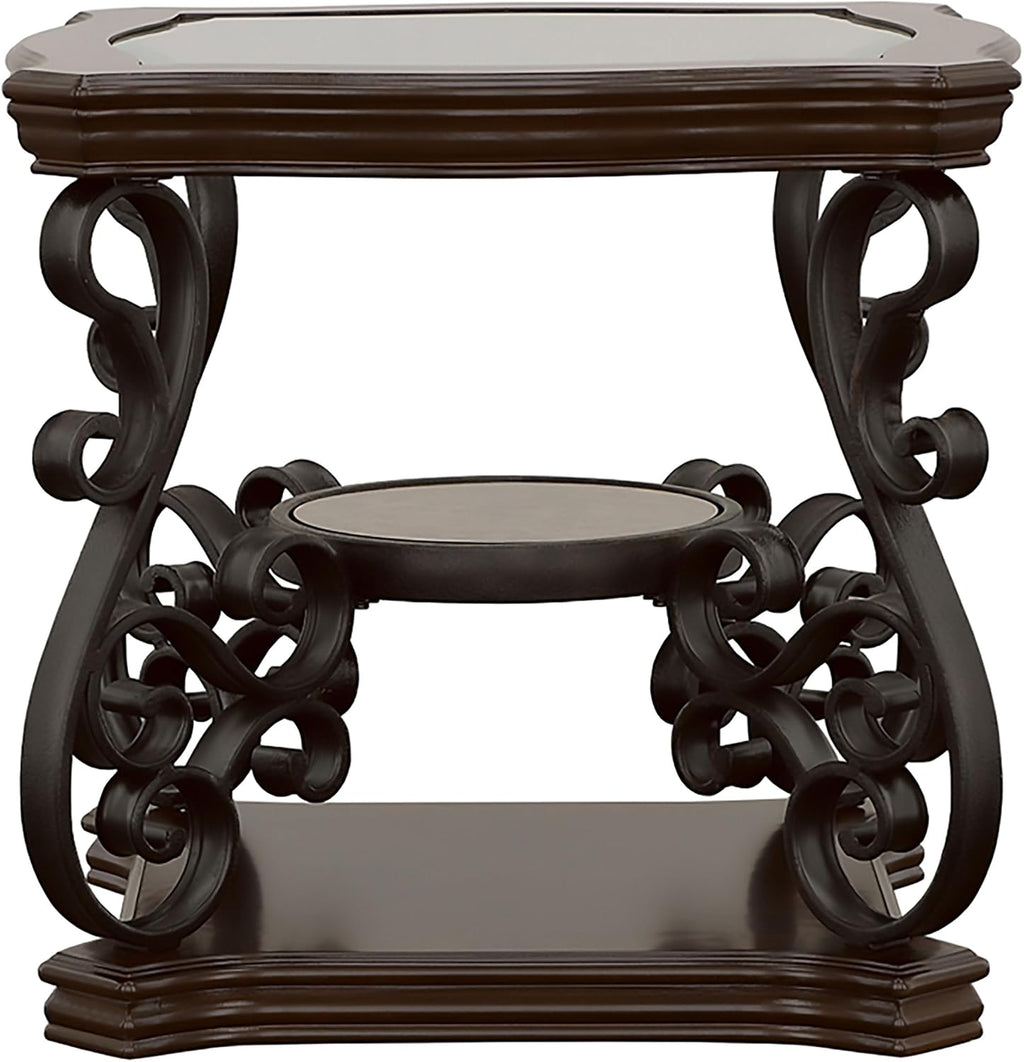 3-Piece Living Room Coffee Table Set, Modern Wooden Finish Accent Tables