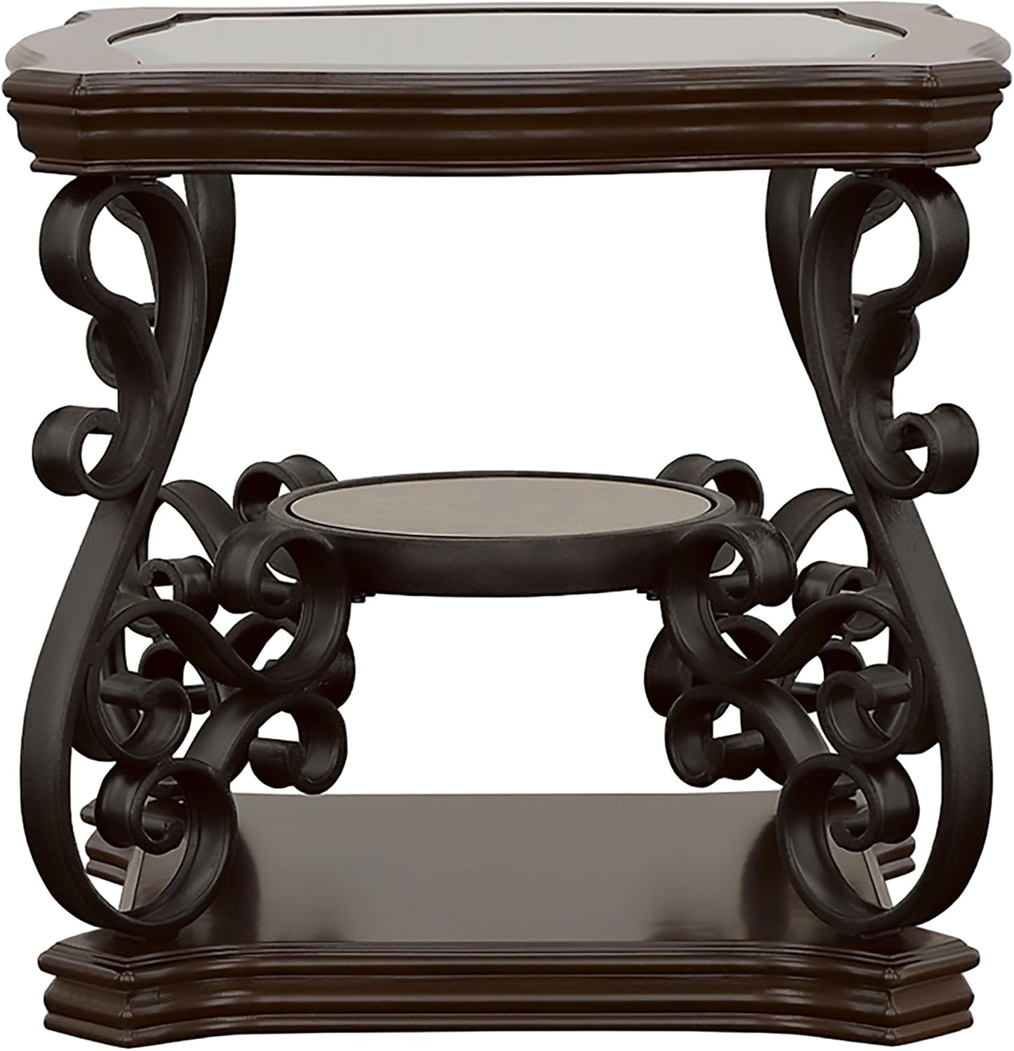 3-Piece Living Room Coffee Table Set, Modern Wooden Finish Accent Tables