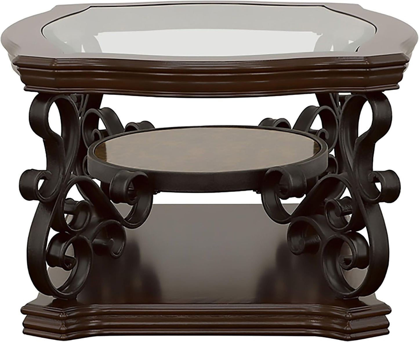 3-Piece Living Room Coffee Table Set, Modern Wooden Finish Accent Tables