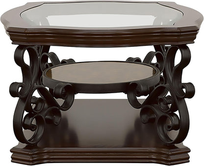 3-Piece Living Room Coffee Table Set, Modern Wooden Finish Accent Tables