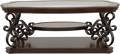 3-Piece Living Room Coffee Table Set, Modern Wooden Finish Accent Tables