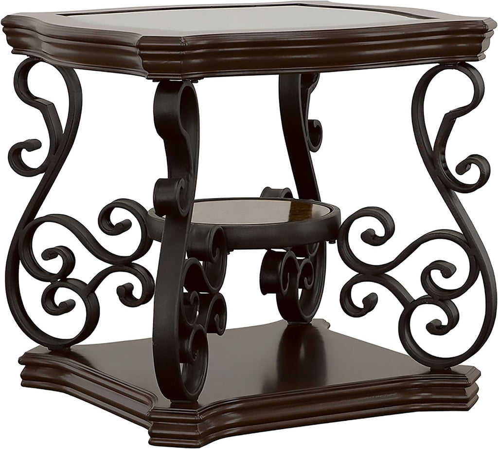 3-Piece Living Room Coffee Table Set, Modern Wooden Finish Accent Tables