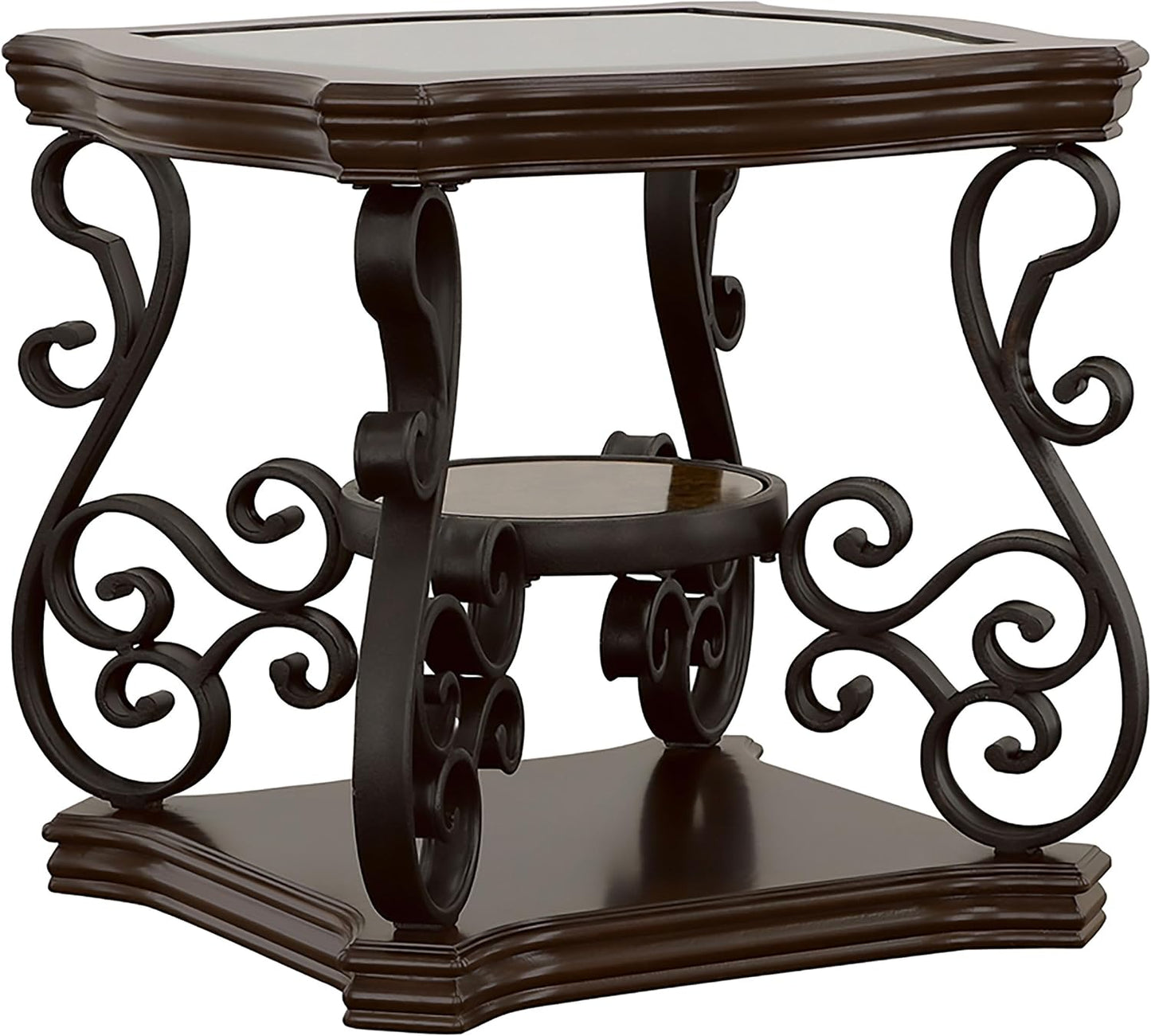 3-Piece Living Room Coffee Table Set, Modern Wooden Finish Accent Tables