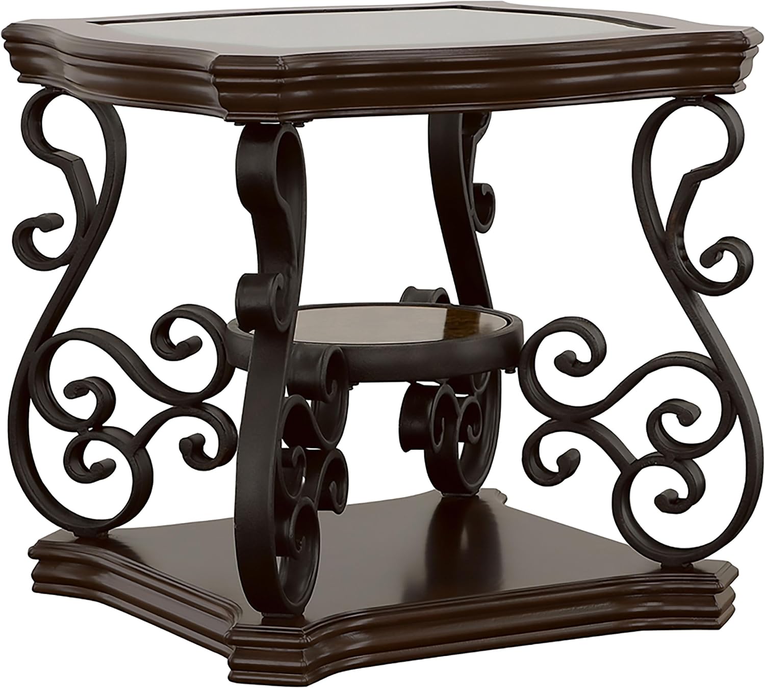 3-Piece Living Room Coffee Table Set, Modern Wooden Finish Accent Tables